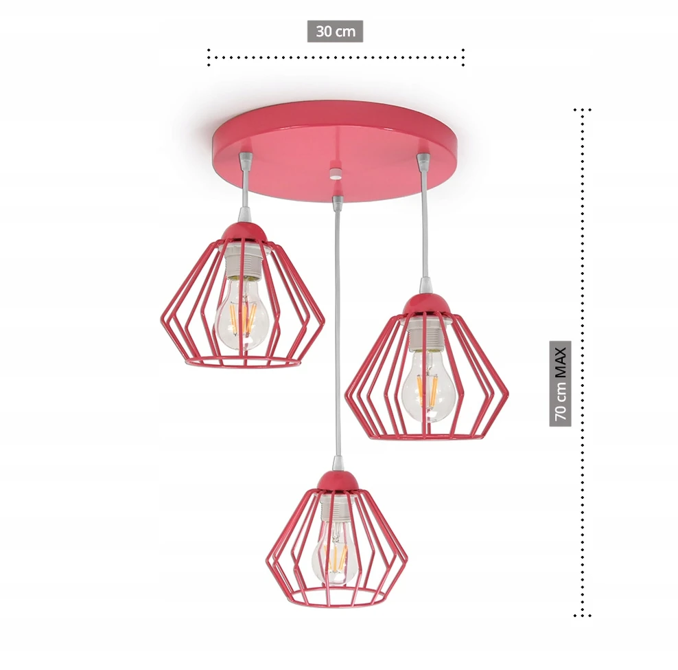 Luxolar Lampa sufitowa żyrandol dziecięcy plafon LED 724E3