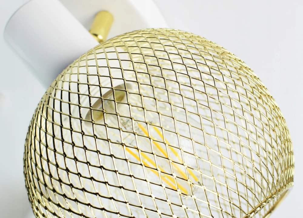 Luxolar Lampa Sufitowa Żyrandol Plafon Gold Globe 488-EG3 LED 3xE27 LED Ruchome