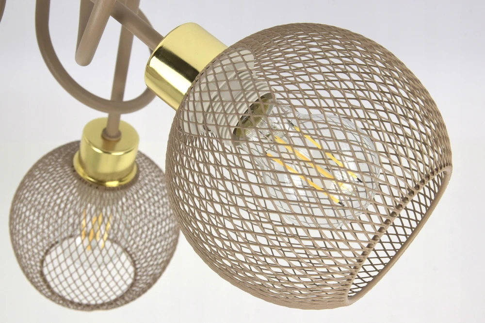 Lubinis šviestuvas Luxolar Lampa sufitowa Żyrandol Sypialnia pokoju dziecka Kaszmir Ecru Beżowa dzieci