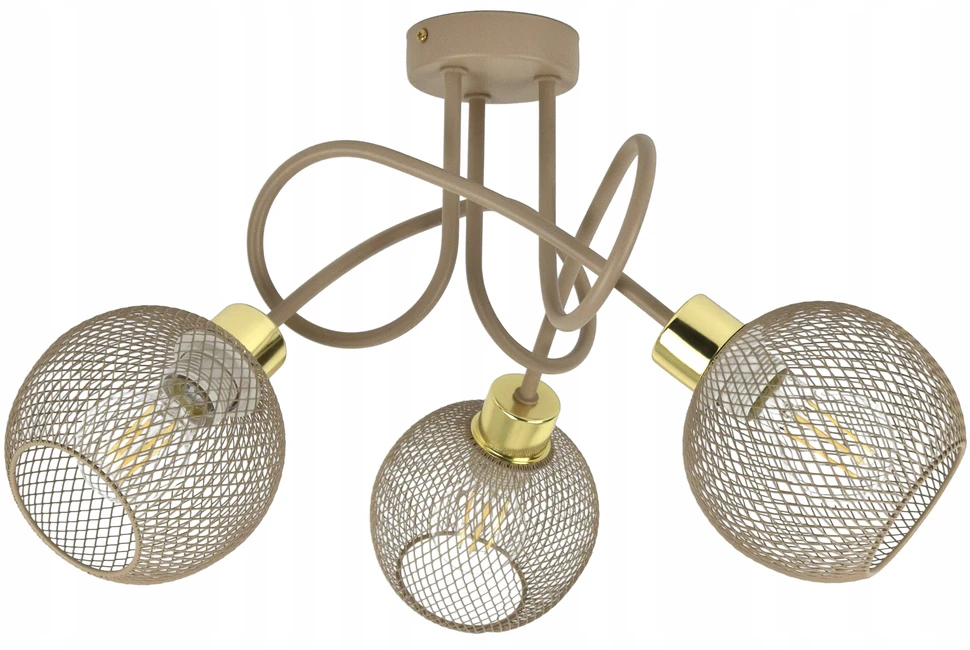 Lubinis šviestuvas Luxolar Lampa sufitowa Żyrandol Sypialnia pokoju dziecka Kaszmir Ecru Beżowa dzieci