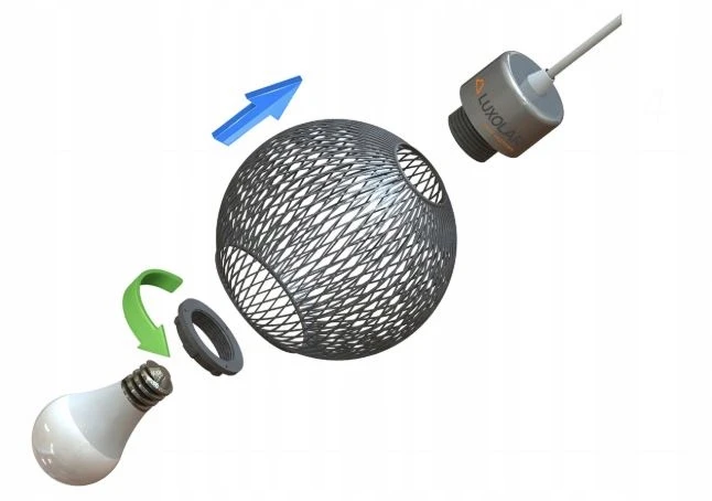 Luxolar LAMPA ŻYRANDOL PLAFON RÓŻOWA DO POKOJU SYPILANI SUFITOWA WISZĄCA LOFT LED