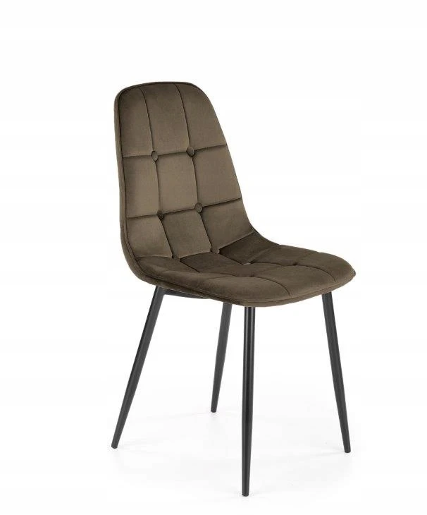 Luxury4Home Dygsniuota Velvet kėdė, ruda, W160