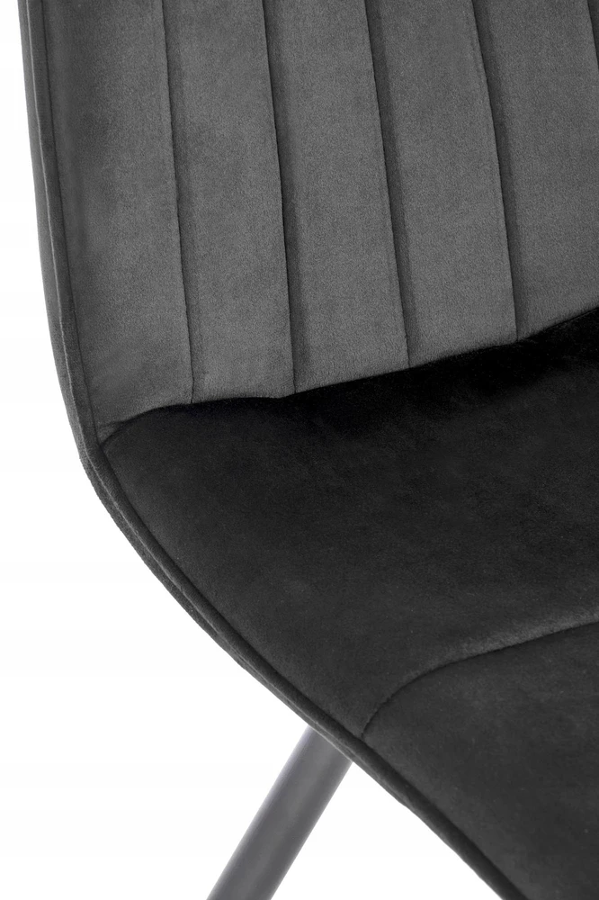 Luxury4Home Minkšta kėdė, juoda, su rankena, rankena W163