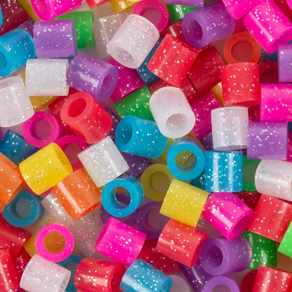 Lyginimo karoliukai 10mm Glitter 1500vnt Maxi Junior La Manuli