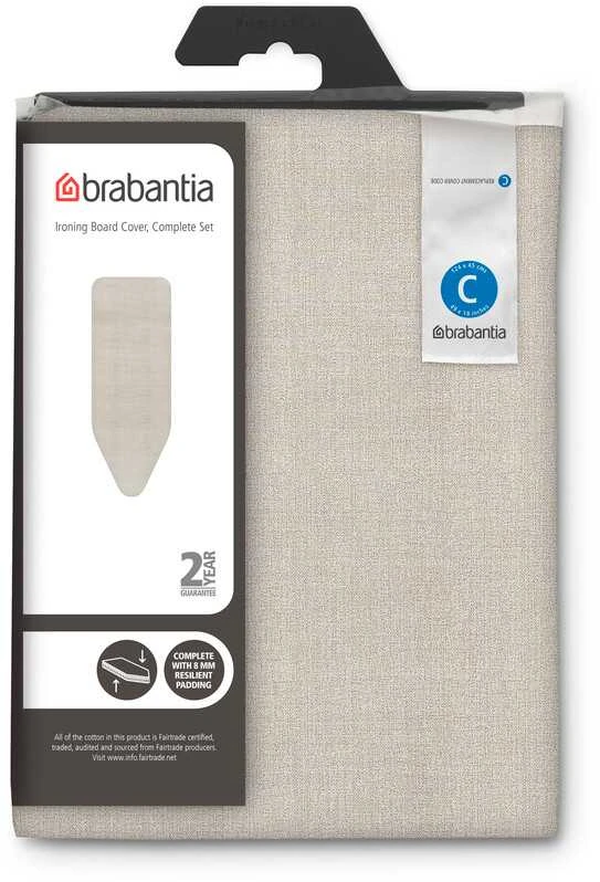Lyginimo lentos užvalkalas C Brabantia 124x45cm Denim Pilkas