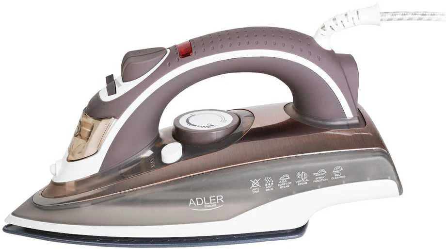 Adler | Lygintuvas | AD 5030 | Garų lygintuvas | 3000 W | Vanduo tank capacity 310 ml | Continuous steam 20 g/min | Brown