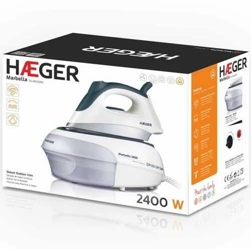 Lygintuvas su garų generatoriumi SS-24S005A Haeger 2400W/0.9L/80g/min baltas