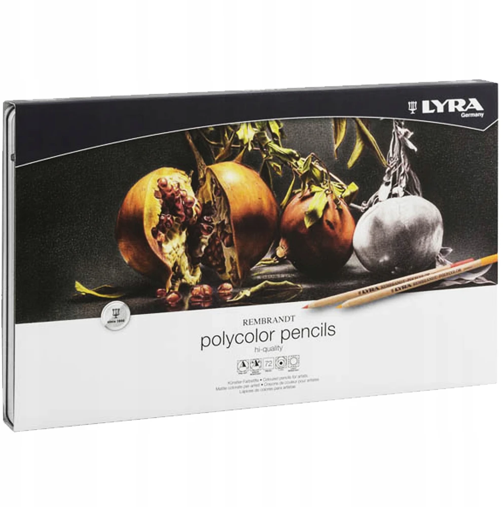 LYRA Rembrandt POLYCOLOR metalinių dažų rinkinys, 72 spalvos