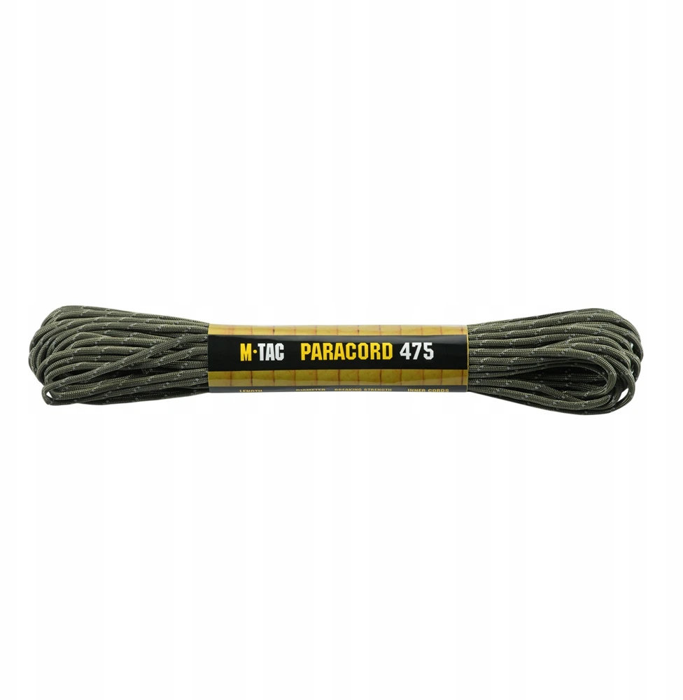 M-tac Paracord 475 – Nailono virvė 15 m, Ranger Žalias Reflective