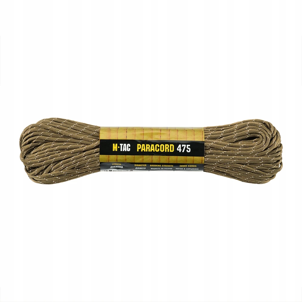 M-tac Paracord 475 Nailono Virvė 30 m Coyote Reflective