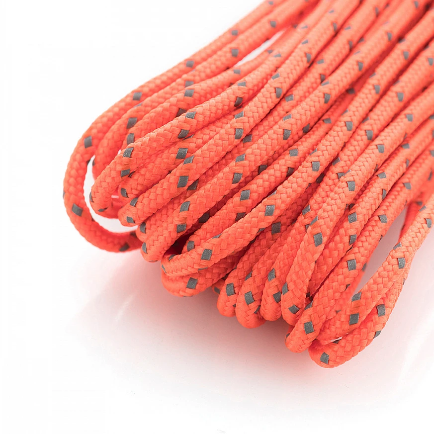 M-Tac Paracord Minicord 15 m šviesą atspindinti saugos oranžinė