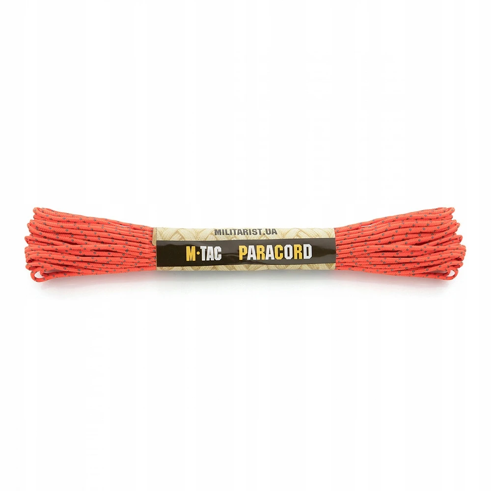 M-Tac Paracord Minicord 15 m šviesą atspindinti saugos oranžinė
