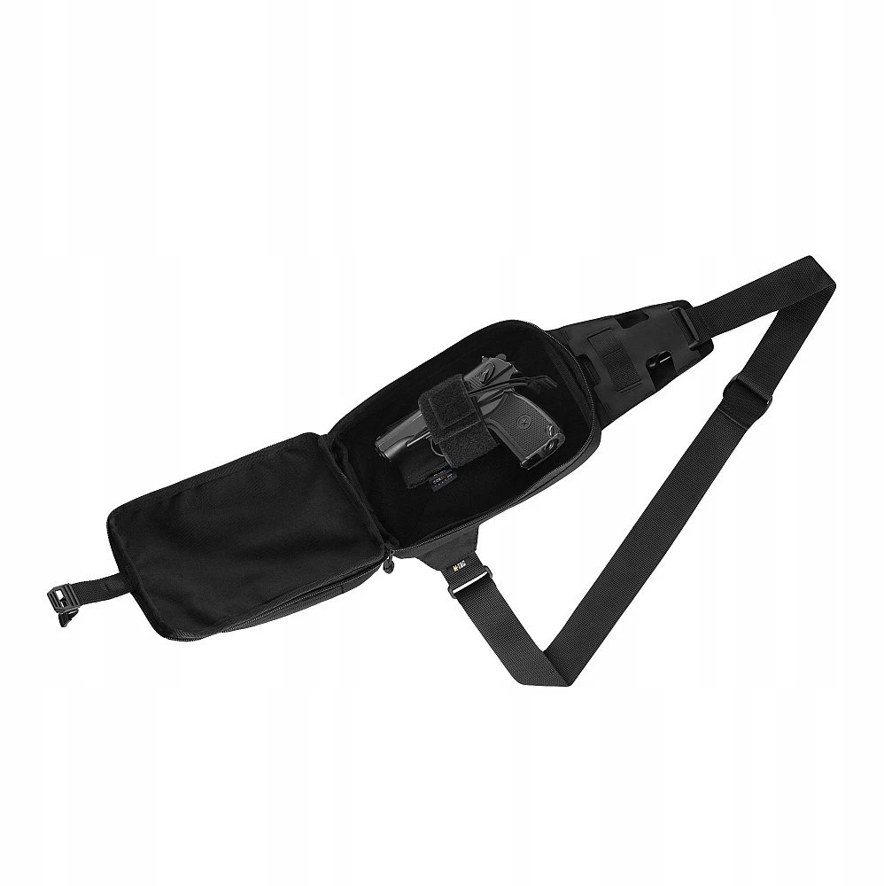 M-tac Sling Pistol Bag Elite Hex - daugiafunkcinė juoda rankinė