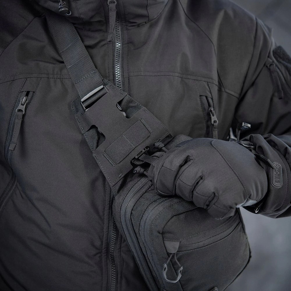 M-tac Sling Pistol Bag Elite Hex - daugiafunkcinė juoda rankinė