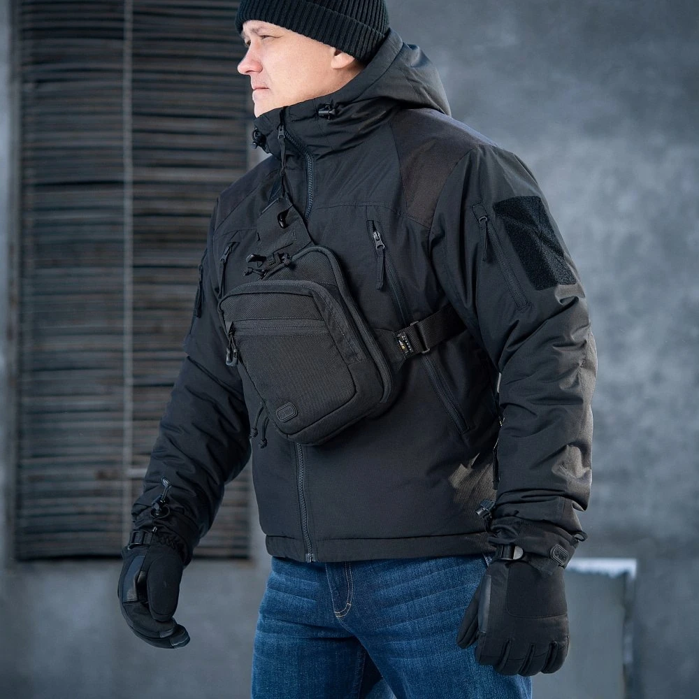 M-tac Sling Pistol Bag Elite Hex - daugiafunkcinė juoda rankinė