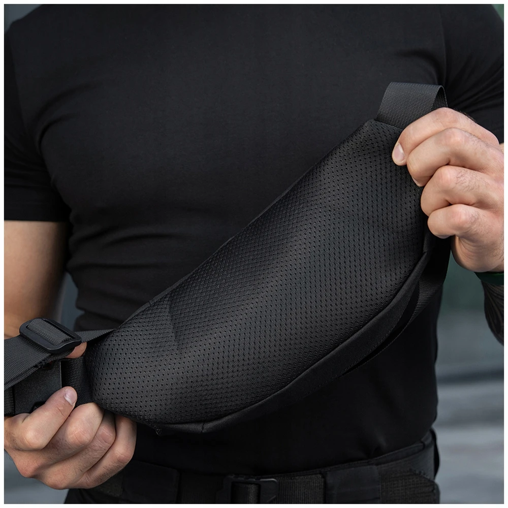 M-tac Waist Bag Gen.ii - Juoda sportinė rankinė ant juosmens