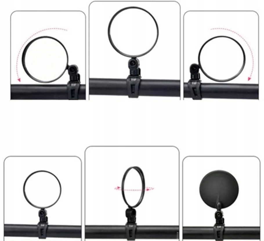 M-WAVE SPY MINI TRUMPAS DVIRAČIO VEIDRODIS 46MM