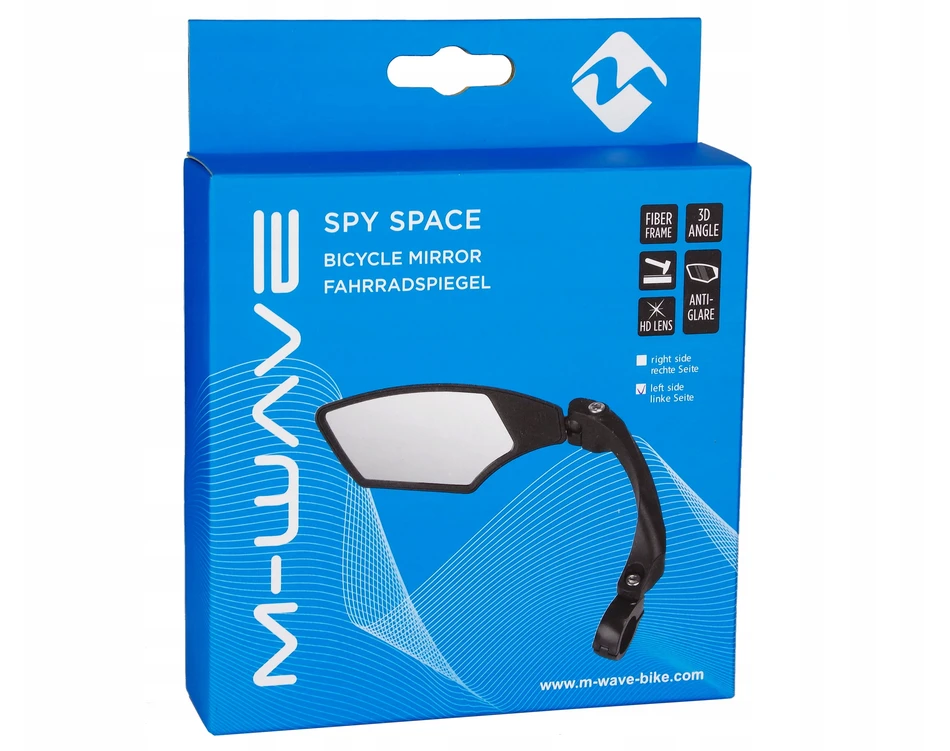 M-WAVE SPY SPACE Kairysis Dviračio Veidrodėlis