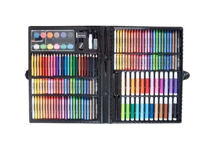 Blackmoon Maaleo Tapybos rinkinys lagamine, 168 vnt, juodas