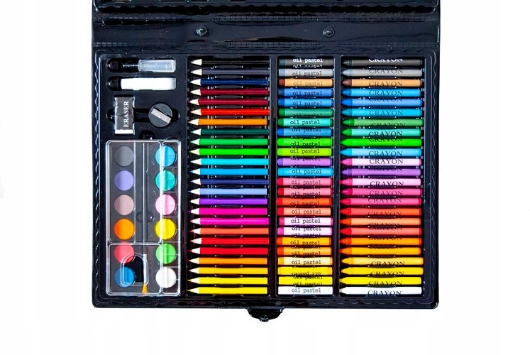 Blackmoon Maaleo Tapybos rinkinys lagamine, 168 vnt, juodas