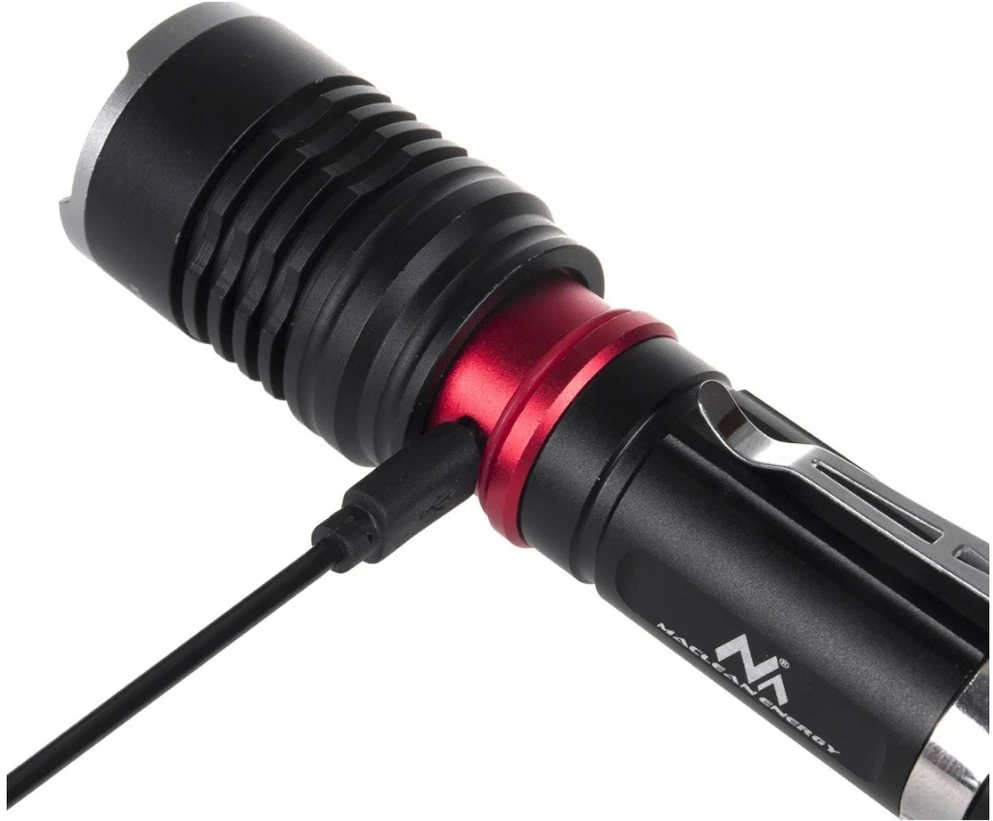 MACLEAN MCE220 Maclean MCE220 LED Cree 800 liumenų žibintuvėlis + įkroviklis + dviračio laikiklis