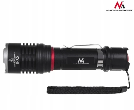 MACLEAN MCE220 Maclean MCE220 LED Cree 800 liumenų žibintuvėlis + įkroviklis + dviračio laikiklis