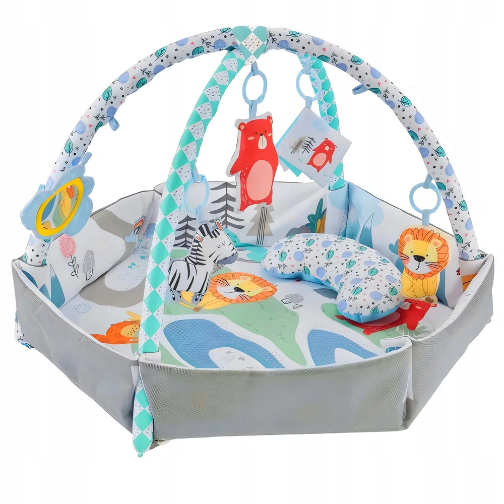 Madej Kūdikių lavinantis kilimėlis maniežas cocoon daugiafunkcinis žaislas pagalvė