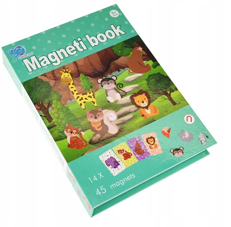 Madej MAGNETINĖ KNYGA DĖLĖS GYVŪNŲ ZOO SAFARIS