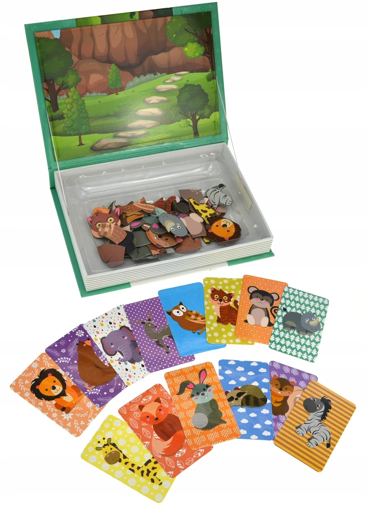 Madej MAGNETINĖ KNYGA DĖLĖS GYVŪNŲ ZOO SAFARIS