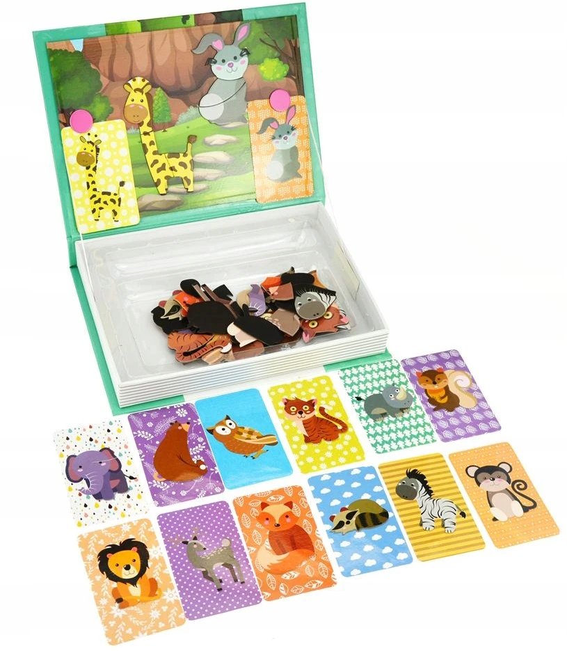 Madej MAGNETINĖ KNYGA DĖLĖS GYVŪNŲ ZOO SAFARIS
