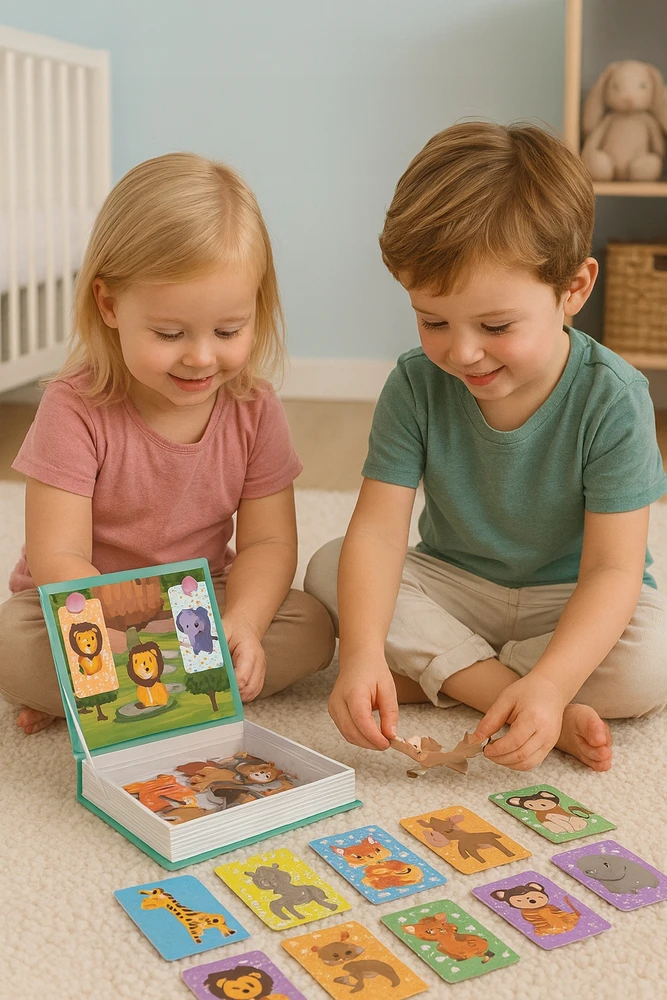Madej MAGNETINĖ KNYGA DĖLĖS GYVŪNŲ ZOO SAFARIS