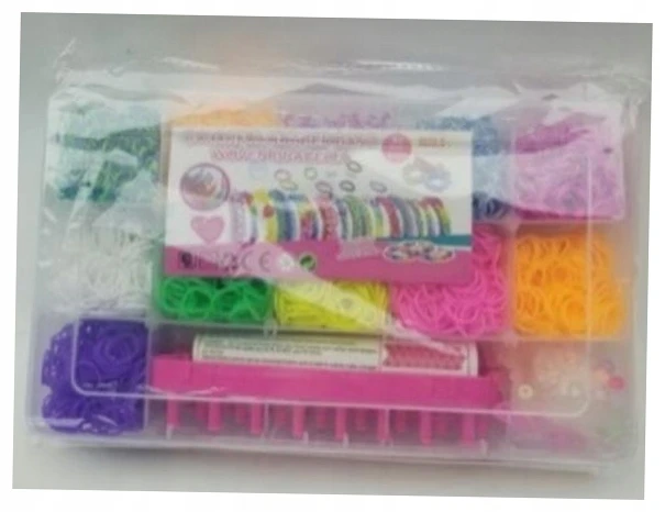 Madej Rinkinys kolorowych gumek na bransoletki ok 4500szt