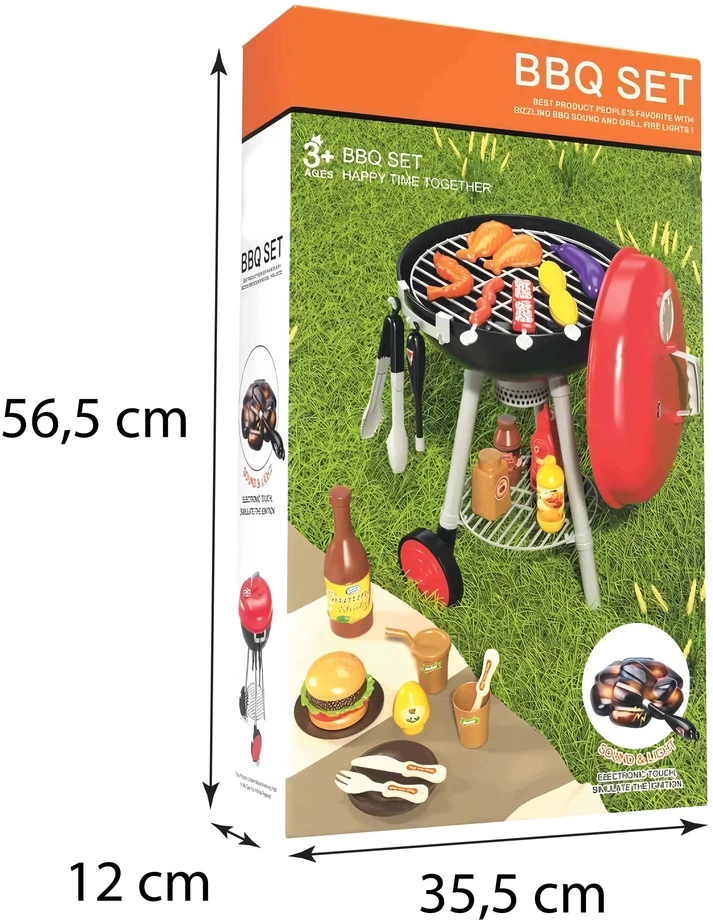 Madej ŽAISLINĖS GRILĖS VAIKAMS 55 CM GRILĖS RINKINYS PRIEDAI LIETUVIAI
