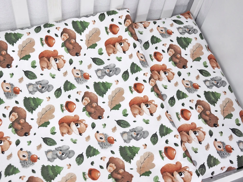 Patalynės komplektas Mae Duze Komplet poszewek bawełnianych 70x120 pościel na leżak do żłobka przedszkola