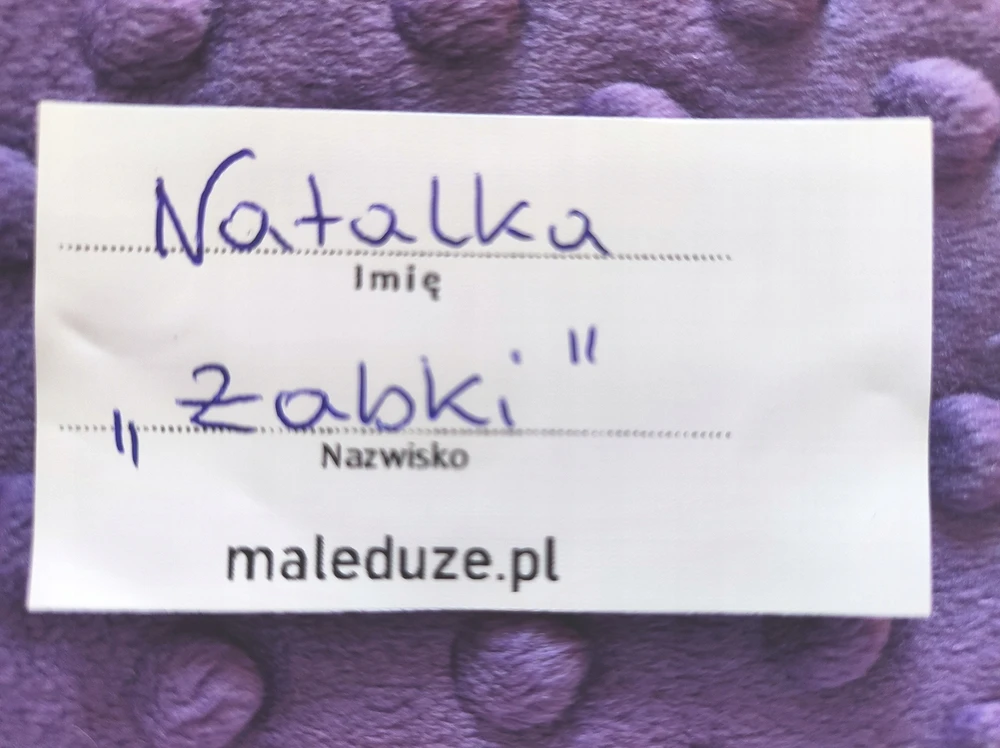 Małe Duże Medvilninė paklodė darželio gultui su elastine juostele, 60x140cm, vardas, parašas