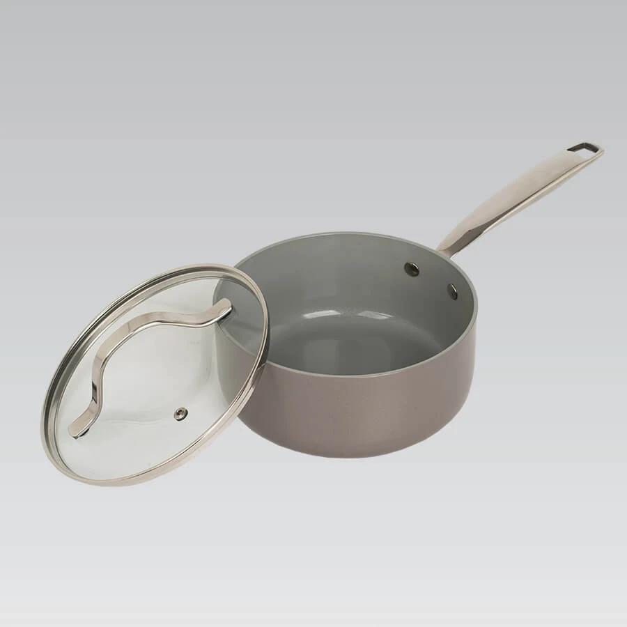 Puodas su dangčiu MAESTRO MR-4009 (MR-4009-18S) 18 cm 1,9 l Pilkas