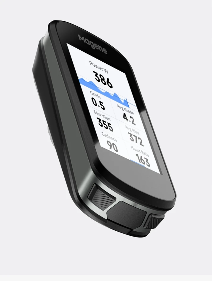 Dviračio kompiuteris Magene C506, GPS
