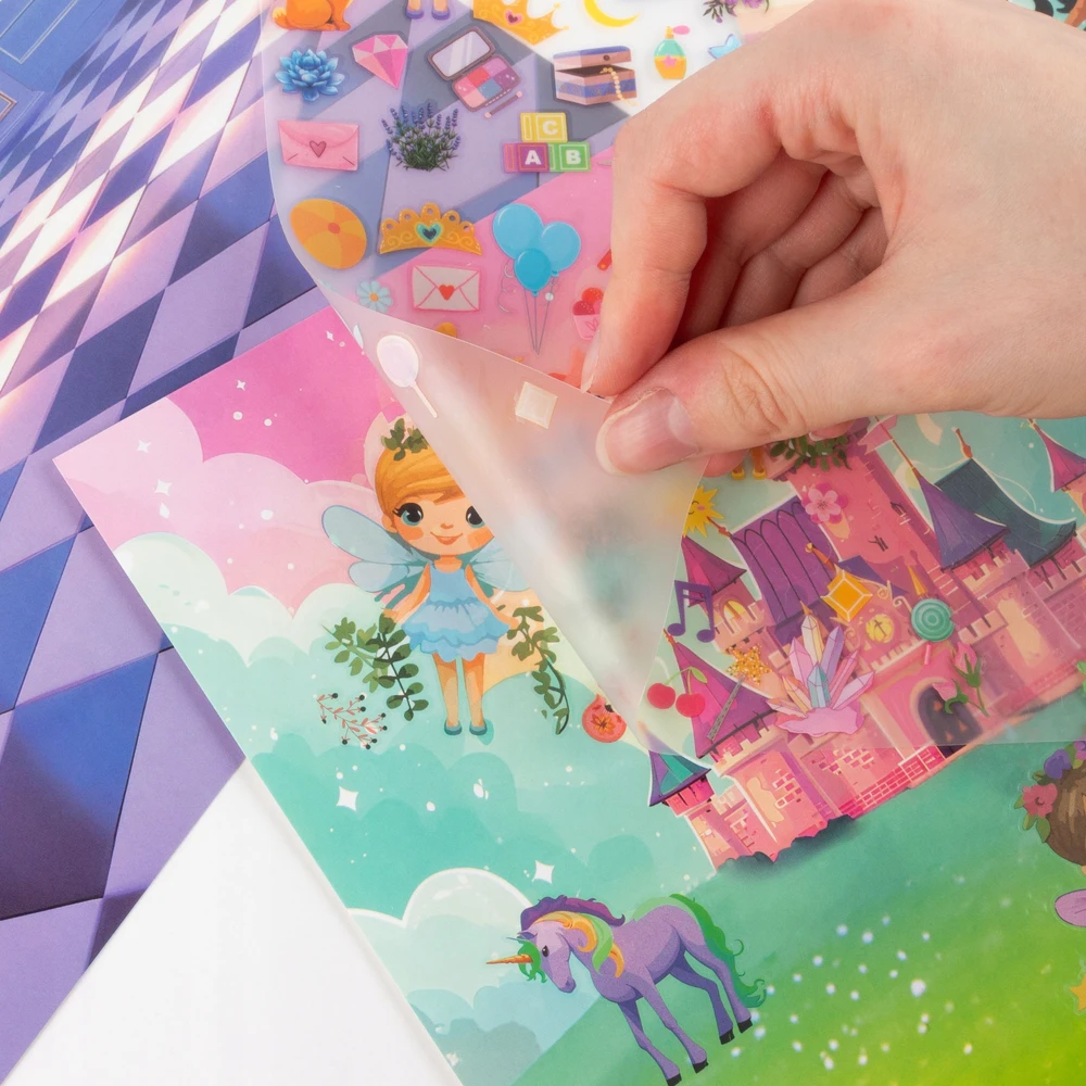Magic KIDEA Decal Creative Set TRANSFER lipdukai MERGAITĖMS