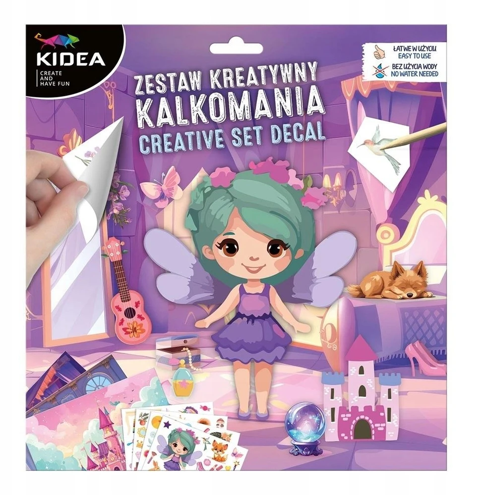 Magic KIDEA Decal Creative Set TRANSFER lipdukai MERGAITĖMS