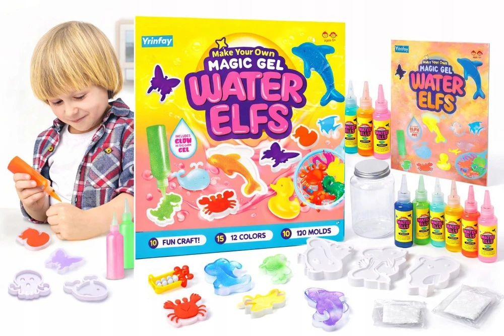 Magic Vanduo Elf „pasidaryk pats“ vandens rinkinys GEL MAGIC WATER FIGURINES AquaGel IA1