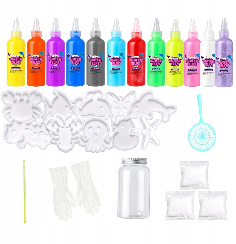 Magic Vanduo Elf „pasidaryk pats“ vandens rinkinys GEL MAGIC WATER FIGURINES AquaGel IA1