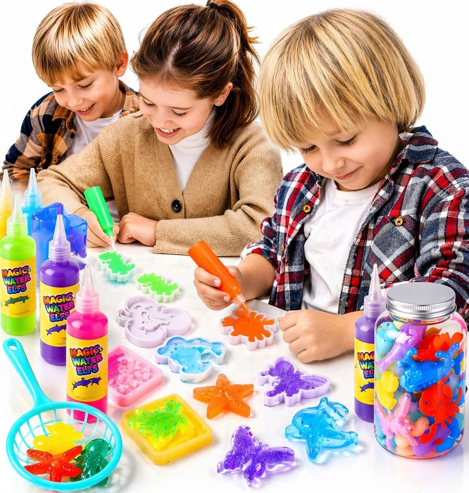 Magic Vanduo Elf „pasidaryk pats“ vandens rinkinys GEL MAGIC WATER FIGURINES AquaGel IA1