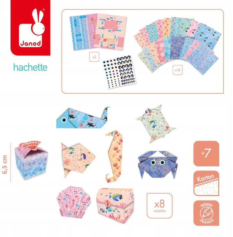 Janod Rinkinys Do Tworzenia Origami Magiczny Ocean J07749