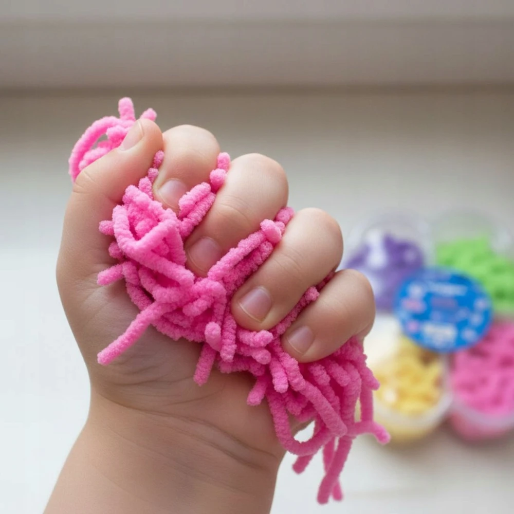 MAGICAL WORMS JAUTIMO MASĖS SPALVOS KŪRYBINIS ŽAISLAS VAIKAMS RINKINYS