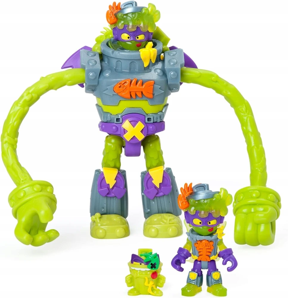 Magicbox SUPERTHINGS TRASHER SUPERBOT ROBOTAS SU GALIOS RANKOMIS PIKTADARIO FIGŪRĖLĖ + PRIEDAI