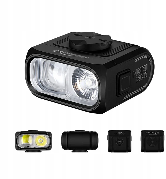 Magicshine HORI 1300 priekinis žibintas su USB-C nuotolinio valdymo pulteliu IPX6 1300lm
