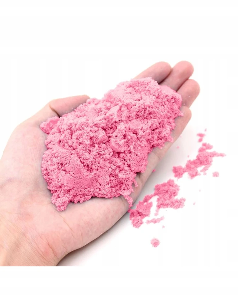 Magiškas kinetinis smėlis žaidimui 1kg Rožinis