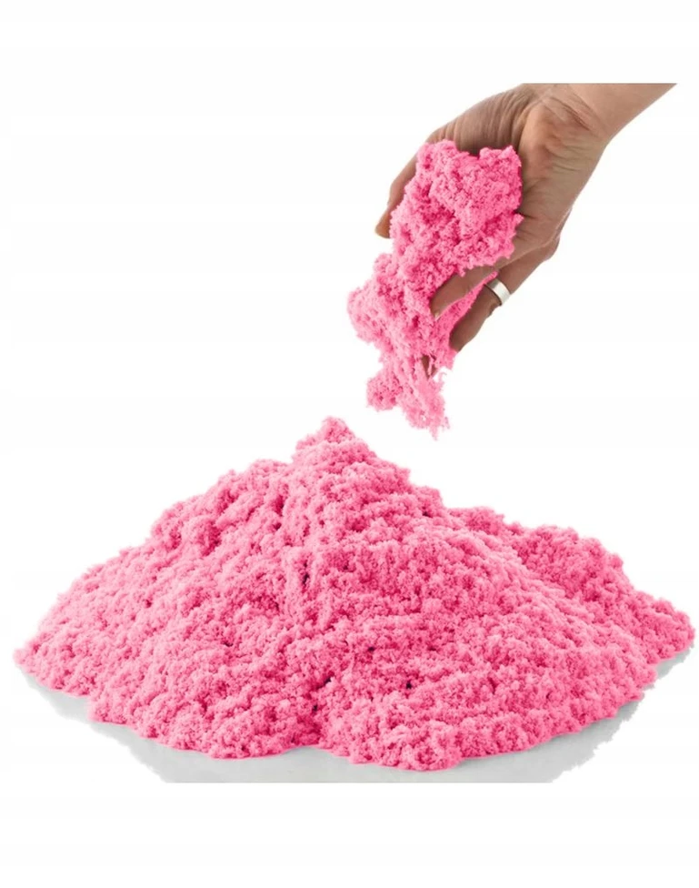 Magiškas kinetinis smėlis žaidimui 1kg Rožinis