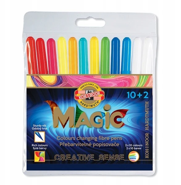 Magiški žymekliai 10+2 spalvų - Koh-I-Noor
