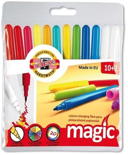 Magiški žymekliai 10+2 spalvų - Koh-I-Noor